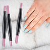 5 Pieces Pumice Stone Nail File Double-Headed Nail Polishing Pen Stick Cuticle Remover Trimmer Buffer Pedicure Pen Nail Art Care Tool for Household Beauty Salon Peeling Dead Skin Repairing