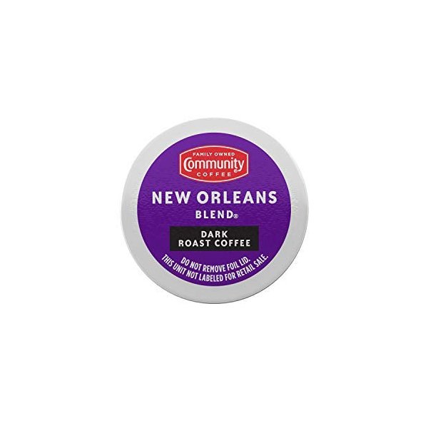Community Coffee New Orleans Blend 24 Count Coffee Pods, Special Dark Roast, Compatible with Keurig 2.0 K-Cup Brewers, Box of 24 Pods