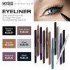 KISS New York Professional Retractable Eyeliner, Luxury Intense Highly Pigmented Eye Makeup, Long-Lasting, Water-Resistant, Smudge-Proof, Smooth Gliding (3 PACK, Dark Brown)