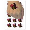 Evil Wicked Witch Scowl Halloween Temporary Tattoo Water Resistant Fake Body Art Set Collection - 15 2" Tattoos (1 Sheet)