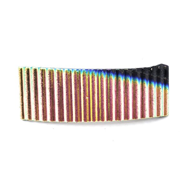 Dichroic Fused Glass French Barrette