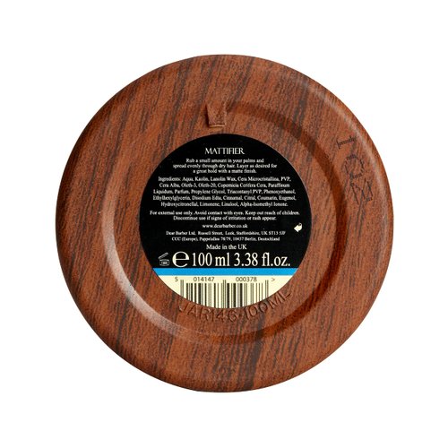 Dear Barber Mens Hair Styling Mattifier Hair Wax, Long Lasting Flexible Hold For Thickening Matte Hairstyle 100ml