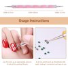 Embossing and Clay Sculpting Dotting Tool Set, Ball Stylus for Nail Art, 2 Way Sizes for Diverse Patterns