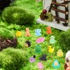 ONEST 50 Pieces Mini Animal Figurines Playset Hand Painted Little Animal Toys Resin Small Animal Figures for Kids Adults