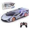 QUN XING Remote Control Car 1:24 Officially Licensed 2.4GHZ Rc Cars Lambo Sport Racing Toy Car for Kids Boys 4-7 Years Birthday Gift,Silver