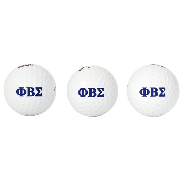Desert Cactus Phi Beta Sigma Golf Balls 3 Pack Full Color Golf Ball (Letter)