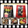 HaPiBiDesign Movie Night Party Favor Bags - 24 Pcs Movie Night Party Candy Bags with Stickers - Movie Night Goodie Gift Treat Bags - Movie Night Themed Birthday Party Supplies