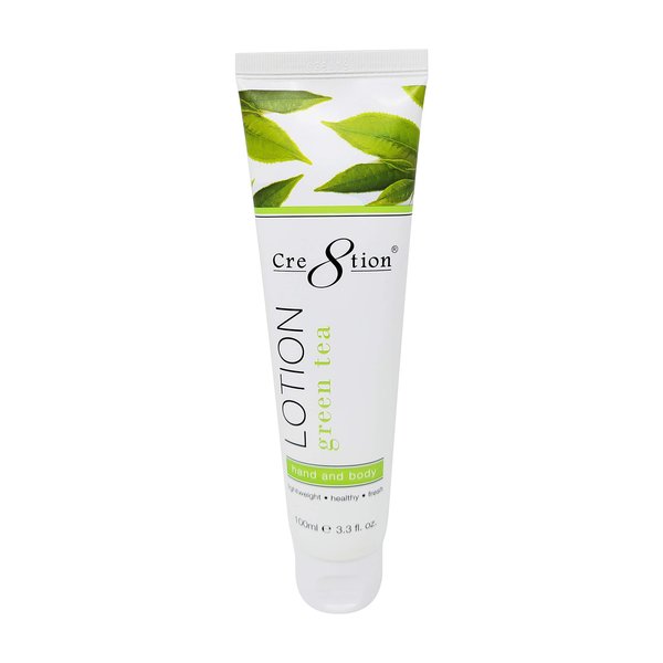 Cre8tion Premium Hand and Body Lotion, Made in Korea (Green Tea - 2 Pack)