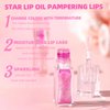 Petansy Magic Color Changing Lip Oil V2 Shimmery Glitter Lip Gloss Set High Shine Lip Glow Long Lasting Moisturizing Syrupy Gloss