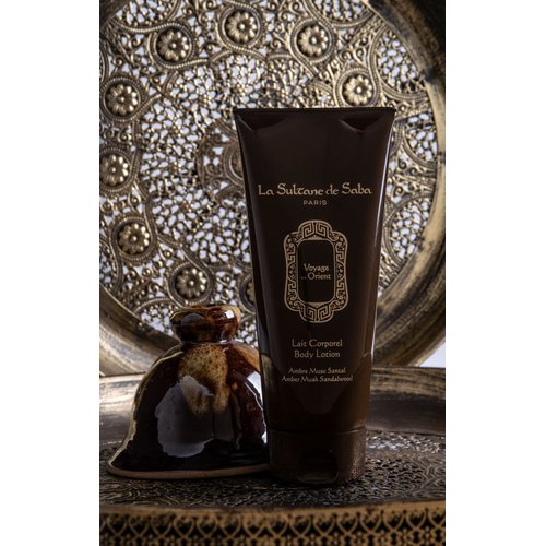 La Sultane de Saba - SandalWood Amber Musk Body Lotion - Road to the East, 200ml (6.8 fl Oz)