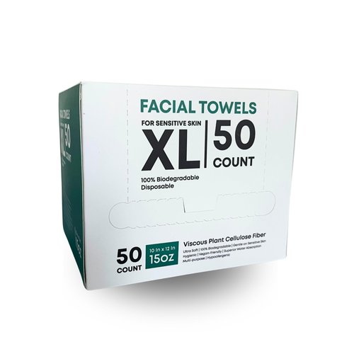 skin care beauty face towels (50, White, XL)