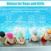 2 Pack Kids Swim Caps for Boys Girls, Durable Silicone Swimming Cap with 3D Ear Pockets for Age 3-15 Toddler Child Youth Teen, Unisex Swim Bath Hats for Short/Long Hair with Ear Plugs Nose Clip-7