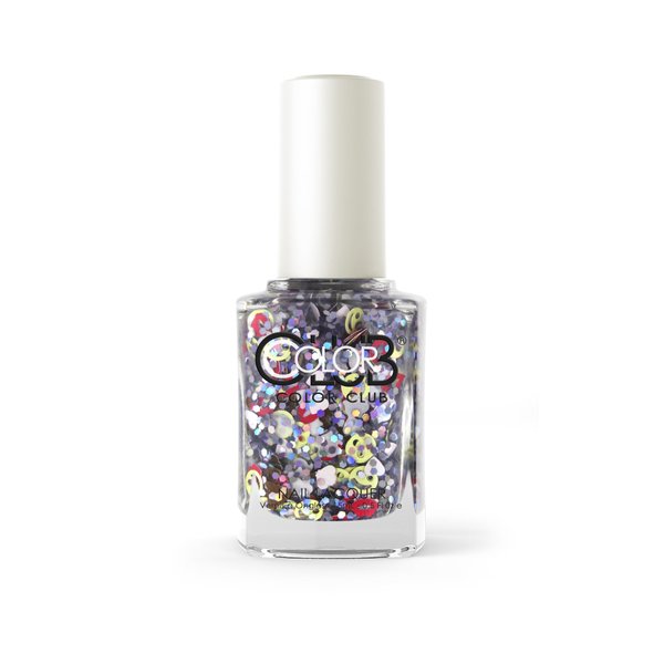 Color Club Nail Lacquer Nailmoji, Holographic Glitter Sup?, 0.5 Fluid Ounce
