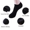 JAMEGIO Janegio 18 Pairs Kids' Black Ankle Socks Low Cut Half Cushion Sport Ankle Socks Boys Girls (4-6 Years)