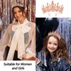 VELSCRUN Rose Gold Crystal Birthday Tiara Crowns for Women Girls It's My Birthday Sash Queen Girls Princess Crown with Combs Happy Birthday Party Decorations Mom Sisters Birthday Gift Hair Accessories