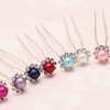 20 Pcs Wedding Bridal Imitation Pearls Crystal Rhinestone U Shaped Flower Hair Pins Clips - Women Hair Jewelry Accessories (Colorful)