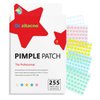 Pimple Patches for Face, 255 Pcs 5 Colors & 5 Sizes (8,10,12,14,16mm) Hydrocolloid Acne Patch Precise Matches Acne of Different Sizes, Cute Star Spot Stickers With Tea Tree, Salicylic Acid & Centella