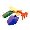 G & F 10012 JustForKids Kids Garden Tools Set with Tote hand rake shovel trowel,Assorted