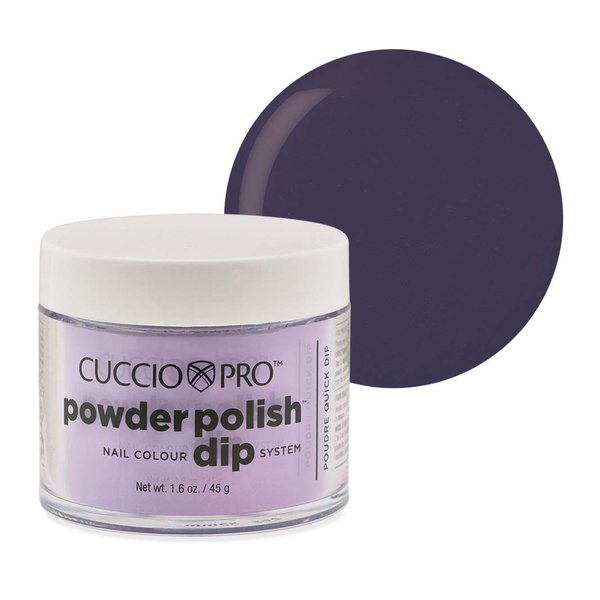 Cuccio Colour Powder Nail Polish - Lacquer For Manicure And Pedicure - Highly Pigmented Powder That Is Finely Milled - Durable Finish, Flawless Rich Color - Easy To Apply - Muted Grape Purple - 1.6 Oz