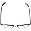 Foster Grant Men's Rob Square Reading Glasses, Black/Transparent, 59 mm, 2.00