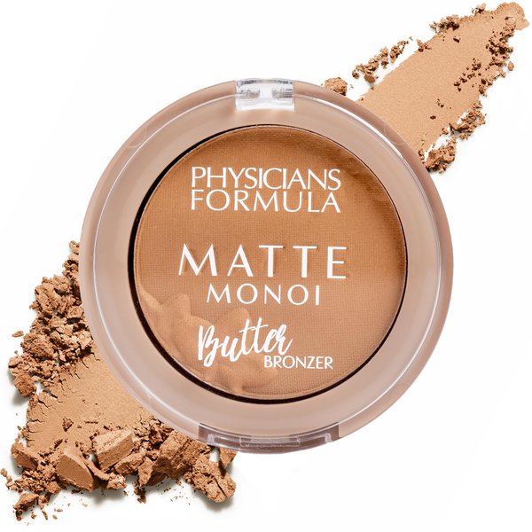 Physicians Formula Mini Matte Monoi Butter Bronzer, Matte Bronzer, Powder Face Matte Makeup, Dermatologist Tested, Essential Fatty Acids, Pro-Vitamins, Softens, Conditions, And Moisturize Skin