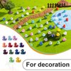 pkaoakyo 150Pcs 3D Printed Miniature Animals - Owl, Frog, Rhinoceros, Spider, Turtle - 2cm Figurines with Gradient Colors, Safe & Eco-Friendly Material for Home, Car, and Office Deco