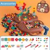 Construction Games with Toy Drill,Magic Montessori Play Toolbox Bear Toys for 3 4 5 6 Year Old,Creative Engineering Building Kits,Kid Tool Set for Toddler Preschool, Educational Toys for Boy and Girl