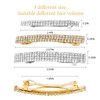 Crystal Hair Barrettes for Women French Hair Clips French Hair Barrette Gold Silver French Clips for Hair Rhinestone Hair Clips Hair Accessories for Women Metal Bling Hair Clasp Sparkly Hair Barrettes