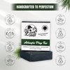 The Black Stuff Pine Tar Soap - Mens Bar Soap Made with Pine Tar, Organic Ingredients and Essential Oils - Handmade Cold Process Body Soap for Men - Moisturizing and Cleansing Bath Soap (5 Packs)