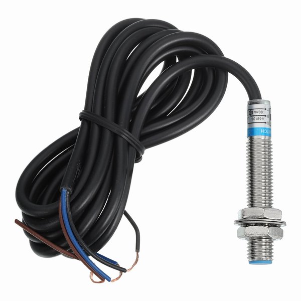 MECCANIXITY Inductive Proximity Sensor,PNP NO M8 DC 6-36V 300mA Proximity Switch Detector Approach Sensor 1mm 3 Wire for Industrial Automation LJ8A3-1-Z/BY