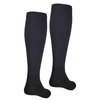 NuVein Compression Socks, 15-20 mmHg Support for Men, Padded Cushion Foot, Knee High, Closed Toe, Black, Small