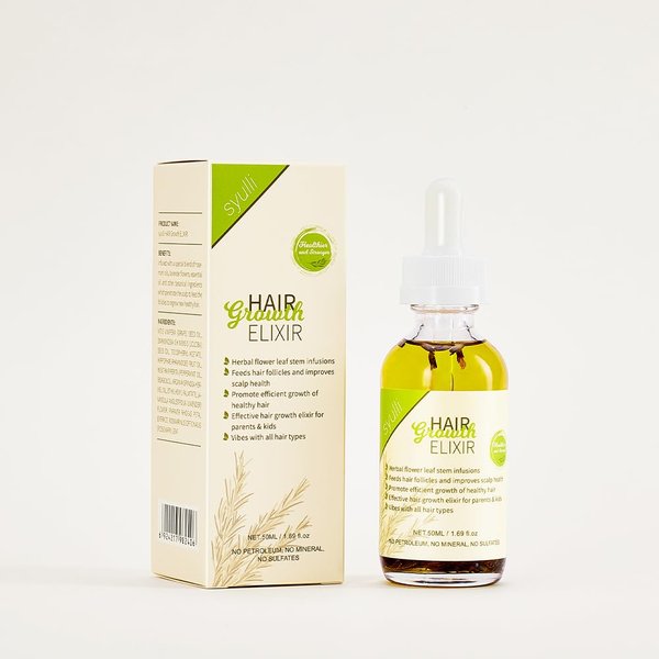 Generic Hair Growth Elixir Oil, 100% Pure and Natural Organic Rosemary Castor Almond Oil Serum for Hair Loss Treatment, for Men Women Scalp Care, 1.69 Fl Oz