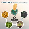 Moonygreen Compost Bags Small Trash Bags 2.6 Gallon, Extra Thick 0.87 Mils, US BPI ASTM D6400 Certified Compostable Food Scrap Kitchen Waste Bags, 100 Count