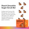 ANIHANA Sugar Scrub Soap Bar with Coconut Oil, Moisturizing, Gentle, Exfoliating Body Scrub, Refreshing Peach Smoothie Scent, 3.6 Oz