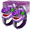Fygurso Dinosaur Walkie Talkies for Kids, Kids Toys for Boys Girls Aged 3 to 8 Years Old for Outdoor Adventure, Camping, Halloween, Christmas, Birthday Gifts (Purple, 3280 FT Talk Range, 2 Pack)