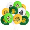 Treasures Gifted Officially Licensed Wild Kratts Birthday Party Supplies - 24 Pack Wild Kratts Balloons Latex - Wild Kratts Birthday Decoration - 12in Happy Birthday Balloons Orange, Green & White