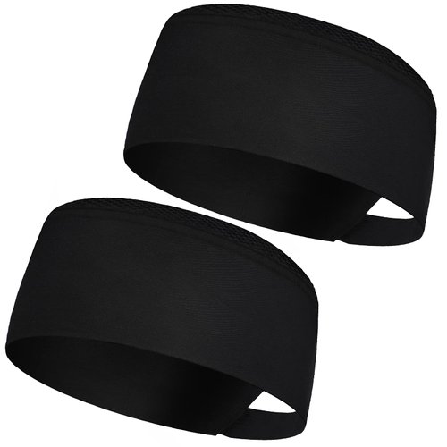 Chef Hats for Men Women Chef Beanie Chef Caps for Men (Black,2 Pieces)