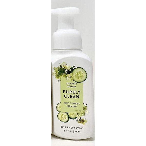 Bath and Body Works Gentle Foaming Hand Soap, 8.75 fl. oz., Cucumber Verbena Purely Clean