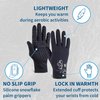 TrailHeads Women’s Running Gloves | Touchscreen Gloves | Power Winter Running Accessories - Black (Medium)
