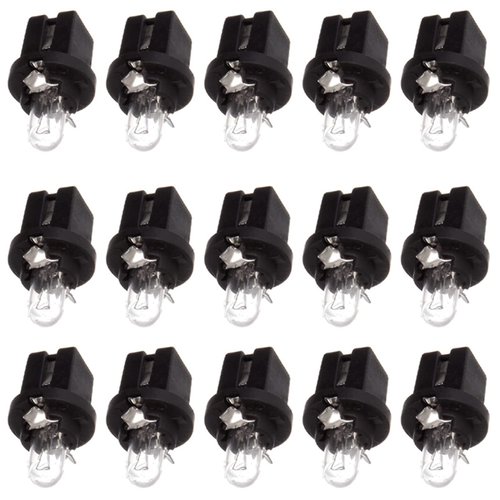 cciyu 15X White Halogen Bulb Replacement fit for Mercedes R129 W140 W170 W202 W210 Instrument Cluster/509t T5 Twist Halogen Light Bulbs Replacement fit for Instrument panel Gauge Cluster Speedometer