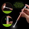 4 Pack Ear Pick with Light, Ear Cleaner Ear Wax Removal Tool Kit for Kids and Adults, Ear Picks Digger & Tweezers & Spiral Spring Ear Spoon Set with Storage Box (Rose Gold)