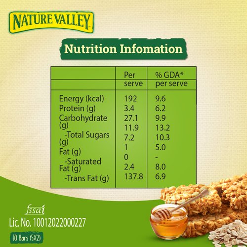 Nature Valley Oats 'n Honey Granola Bars 8.94 oz (12 Bars)