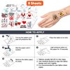 96PCS Funny Doctor Medical Equipment Temporary Tattoos Themed Birthday Party Decorations Favors Supplies Decor Cute Dr Healthcare Nurse Pharmacy Tattoo Stickers Gifts For Kids Boys Girls School Prizes