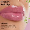 Fifth & Skin BOTANICAL LIP GLOSS (PIINK ROSE) Natural - 90% Organic - Gluten Free - Cruelty Free - Velvety Feel - Moisturizing Vitamin Rich