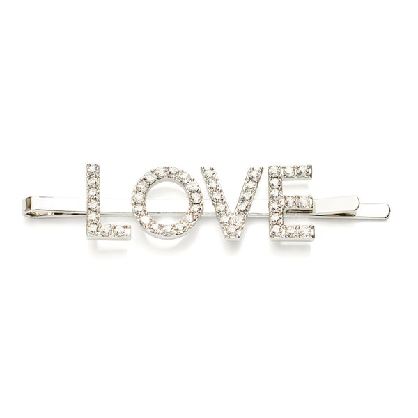 Kleinfeld Womens 'Love' Bridal Bachelorette Crystal Hair Bobby Pin
