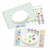 jewFadz Single Pack Pesach Stunning Seder Plate &Beautiful Steps Reusable Sticker Scenes – Best Traditional Passover Creativity Learning Gift for Kids and Adults