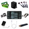 ProCase Electronic Organizer Cord Pouch, Travel Cable Charger Phone Accessories Bag Organizer Roll up Tech Carrying Case for USB Cables SD Memory Cards Earphone Flash Hard Drive -BlackPlaid