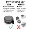 Denture Case, Definitely No-Leak Denture Bath Box for Traveling Perfectly, Denture Cup with Strainer & Magnetic Mirror,Completely Clean Care for Retainer, Mouth Guard, & Denture (BLACK)…