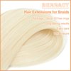 Berracy Braiding Hair Pre Stretched for Women Box Braids Synthetic Hair Extensions Jumbo Yaki Texture Hot Water Setting Natural Braid Girls Blonde 613 (24inch 3Packs)