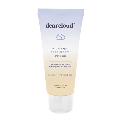 dearcloud Vita-C Aqua Face Cream – Face Moisturizer with Vitamin C, Squalane Oil for Face, Hyaluronic Acid Serum Hydration – Moisturizer for Women and Men (2.7 fl oz)